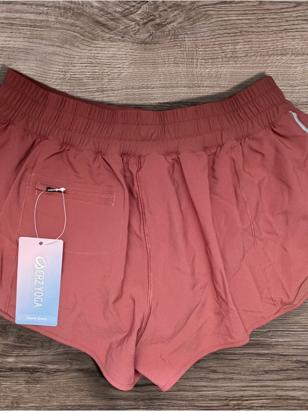 CRZ YOGA Women’s Rust Athletic Running Shorts